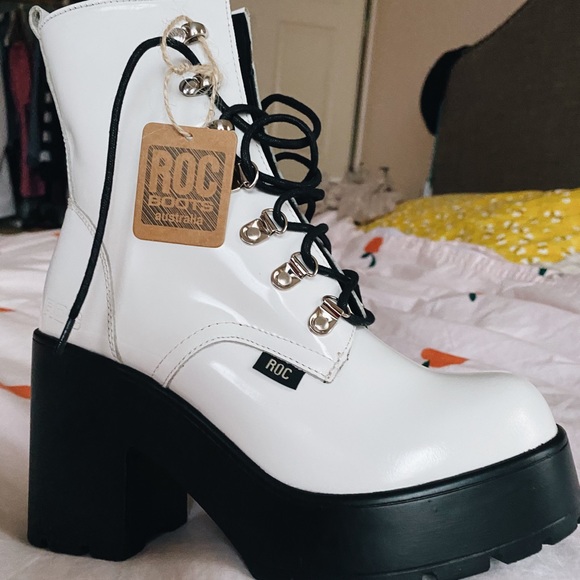 ROC Mission Hi-Shine boots in white! - Picture 4 of 8